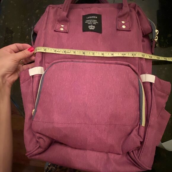 LeQueen Mauve Diaper Mommy Backpack - Picture 12 of 15